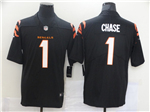 Cincinnati Bengals #1 Ja'Marr Chase Black Vapor Limited Jersey