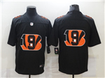 Cincinnati Bengals #9 Joe Burrow Black Shadow Logo Limited Jersey