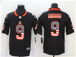 Cincinnati Bengals #9 Joe Burrow Black USA Flag Fashion Limited Jersey