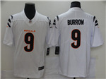 Cincinnati Bengals #9 Joe Burrow White Vapor Limited Jersey