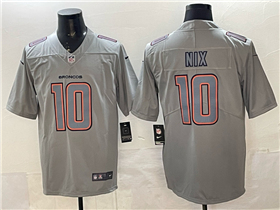 Denver Broncos #10 Bo Nix Gray Atmosphere Fashion Limited Jersey
