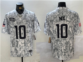 Denver Broncos #10 Bo Nix Arctic Camo 2024 Salute To Service Limited Jersey