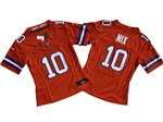 Denver Broncos #10 Bo Nix Women's Orange Alternate 1977 Throwback Vapor F.U.S.E. Limited Jersey