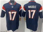 Denver Broncos #17 Jaylen Waddle Navy Vapor F.U.S.E. Limited Jersey