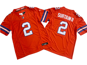 Denver Broncos #2 Pat Surtain II Orange Alternate 1977 Throwback Vapor F.U.S.E. Limited Jersey