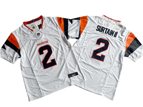Denver Broncos #2 Pat Surtain II 2024 White Vapor F.U.S.E. Limited Jersey