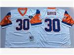 Denver Broncos #30 Terrell Davis 1994 Throwback White Jersey