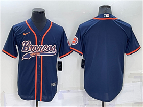 Denver Broncos Navy Baseball Cool Base Team Jersey