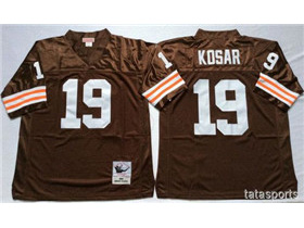 Cleveland Browns #19 Bernie Kosar 1986 Throwback Brown Jersey