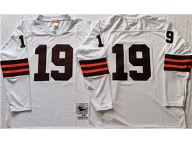 Cleveland Browns #19 Bernie Kosar 1986 Throwback White Jersey