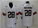 Cleveland Browns #28 Jeremiah Owusu-Koramoah White Vapor Limited Jersey