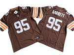 Cleveland Browns #95 Myles Garrett Brown Vapor F.U.S.E. Limited Jersey