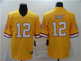 Tampa Bay Buccaneers #12 Tom Brady Orange Vapor Limited Jersey