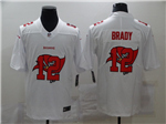 Tampa Bay Buccaneers #12 Tom Brady White Shadow Logo Limited Jersey