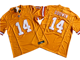 Tampa Bay Buccaneers #14 Chris Godwin Orange Throwback Vapor F.U.S.E. Limited Jersey