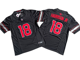 Arizona Cardinals #18 Marvin Harrison Jr. Black Vapor F.U.S.E. Limited Jersey