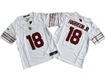 Arizona Cardinals #18 Marvin Harrison Jr. Youth White Vapor F.U.S.E. Limited Jersey