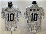 Los Angeles Chargers #10 Justin Herbert Arctic Camo 2024 Salute To Service Limited Jersey