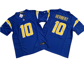 Los Angeles Chargers #10 Justin Herbert Royal Alternate Vapor F.U.S.E. Limited Jersey