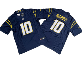 Los Angeles Chargers #10 Justin Herbert Navy Blue Vapor F.U.S.E. Limited Jersey