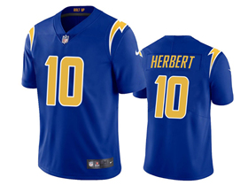 Los Angeles Chargers #10 Justin Herbert Youth Royal Alternate Vapor Limited Jersey