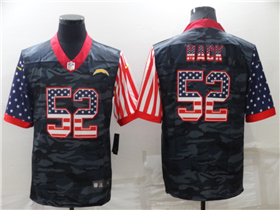 Los Angeles Chargers #52 Khalil Mack Camo USA Flag Limited Jersey