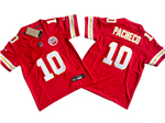 Kansas City Chiefs #10 Isaih Pacheco Youth Red Vapor F.U.S.E. Limited Jersey