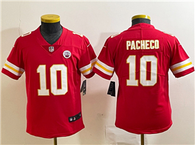 Kansas City Chiefs #10 Isaih Pacheco Youth Red Vapor Limited Jersey