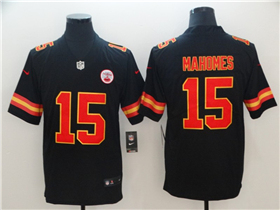 Kansas City Chiefs #15 Patrick Mahomes Black Vapor Limited Jersey