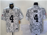 Kansas City Chiefs #4 Rashee Rice Arctic Camo 2024 Salute To Service Limited Jersey