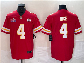 Kansas City Chiefs #4 Rashee Rice Red Super Bowl LVIII Limited Jersey