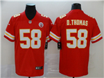 Kansas City Chiefs #58 Derrick Thomas Red Vapor Limited Jersey