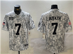 Kansas City Chiefs #7 Harrison Butker Arctic Camo 2024 Salute To Service Limited Jersey