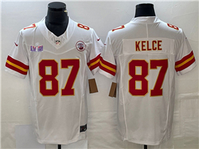 Kansas City Chiefs #87 Travis Kelce White Super Bowl LVIII F.U.S.E. Limited Jersey