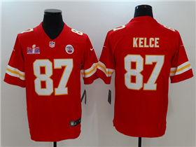 Kansas City Chiefs #87 Travis Kelce Red Super Bowl LVIII Limited Jersey