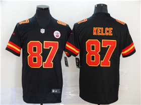 Kansas City Chiefs #87 Travis Kelce Youth Black Vapor Limited Jersey
