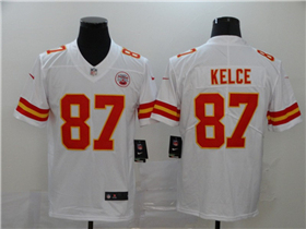 Kansas City Chiefs #87 Travis Kelce Youth White Vapor Limited Jersey