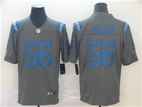 Indianapolis Colts #56 Quenton Nelson Gray Inverted Limited Jersey