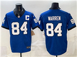 Indianapolis Colts #84 Tyler Warren Indiana Nights Blue Vapor F.U.S.E. Limited Jersey