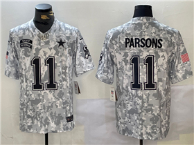 Dallas Cowboys #11 Micah Parsons Arctic Camo 2024 Salute To Service Limited Jersey