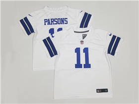 Dallas Cowboys #11 Micah Parsons Toddler White Vapor Limited Jersey