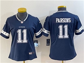 Dallas Cowboys #11 Micah Parsons Women's Blue Vapor Limited Jersey