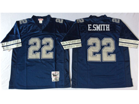 Dallas Cowboys #22 Emmitt Smith 1994 Throwback Navy Blue Jersey