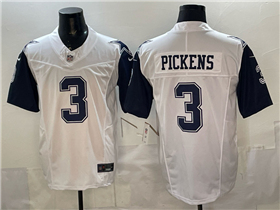 Dallas Cowboys #3 George Pickens Alternate White Vapor F.U.S.E. Limited Jersey