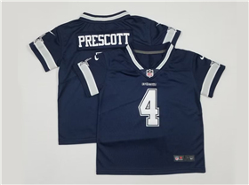 Dallas Cowboys #4 Dak Prescott Toddler Blue Vapor Limited Jersey