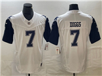 Dallas Cowboys #7 Trevon Diggs Alternate White Vapor F.U.S.E. Limited Jersey