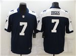 Dallas Cowboys #7 Trevon Diggs Thanksgiving Blue Vapor Limited Jersey