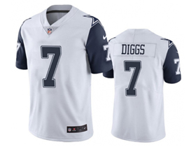 Dallas Cowboys #7 Trevon Diggs Youth White Alternate Vapor Limited Jersey