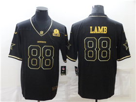 Dallas Cowboys #88 CeeDee Lamb Black Gold Vapor Limited Jersey