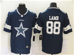 Dallas Cowboys #88 CeeDee Lamb Blue Team Big Logo Vapor Limited Jersey